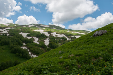 The magnificent mountain scenery of the Caucasus Nature Reserve