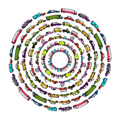 Cars collection frame for your design