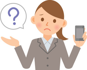 ビジネスウーマン　モバイル