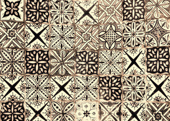 moroccan vintage tile background