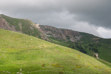 The magnificent mountain scenery of the Caucasus Nature Reserve