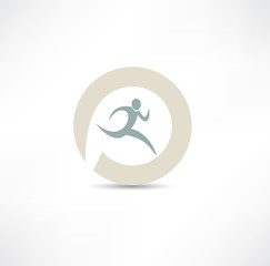 Obraz premium runner icon
