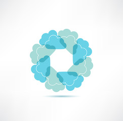 Cloud computing concept