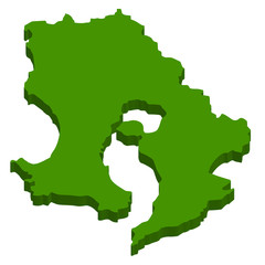 鹿児島　地図　3D