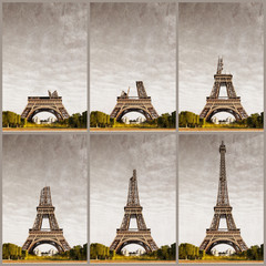 Naklejka premium Konstrukcja progresywna Tour Eiffel