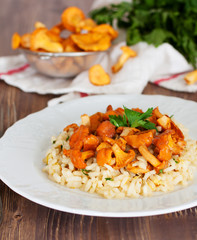 Risotto with chanterelles