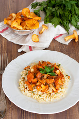 Risotto with chanterelles