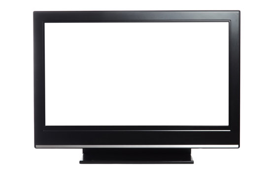  flat screen tv isolated on white