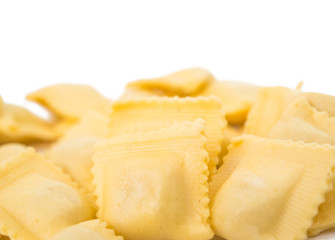 Ravioli pasta isolated