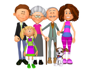 Obraz premium happy family