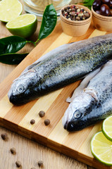 Raw trout