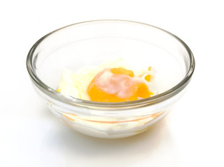 boiled eggs in cups