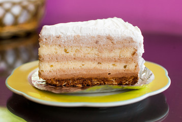 Cake on a plate