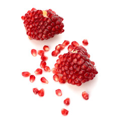 Ripe pomegranate piece