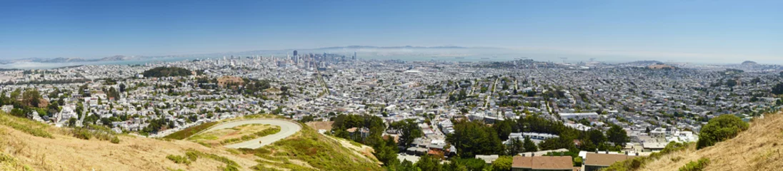 Gordijnen San Francisco panorama, from Twin Peaks, California © Jiri Foltyn