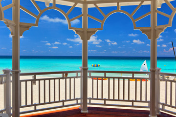 view from an arbor to the Atlantic Ocean, Varadero, Cuba