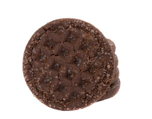 chocolate cookies isolated