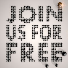 3d graphic of a creative sexy woman symbol made of many spheres