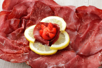 Piatto di bresaola