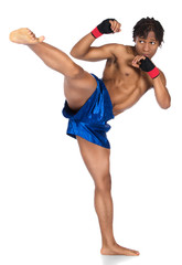 Male boxing fighter
