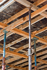 Form work on building under construction