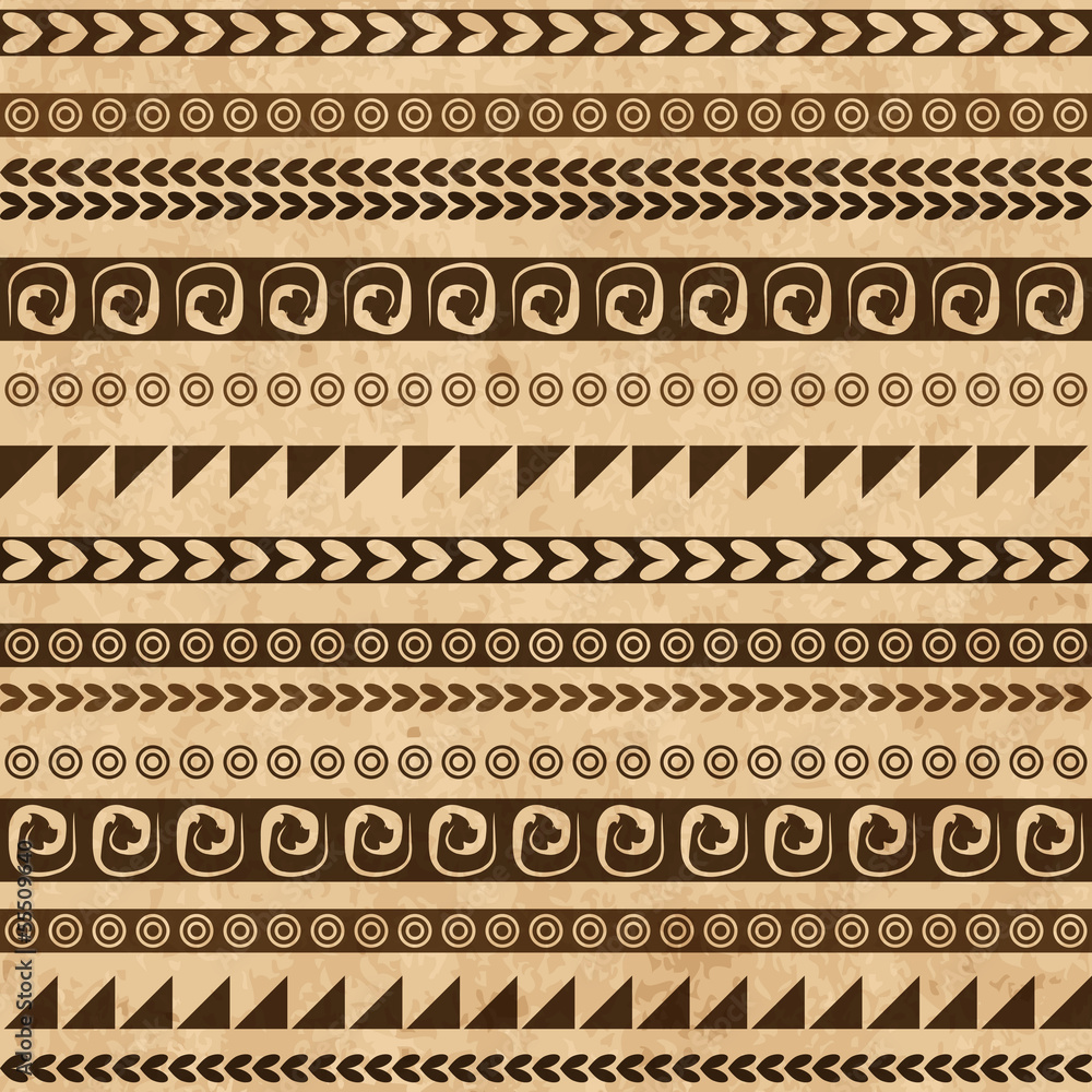 Aufkleber handmade pattern with ethnic geometric ornament for your design