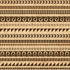 Handmade pattern with ethnic geometric ornament for your design