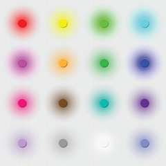 button UI colorful volume light