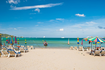 Beautiful beach at Patong beach , Phuket, Thailand
