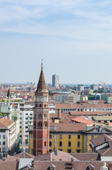 Fototapeta na wymiar Skyline of Milan, Italy