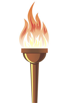 flaming torch