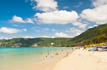 Beautiful beach at Patong beach , Phuket, Thailand