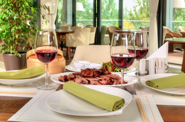 tasty roast duck with spices