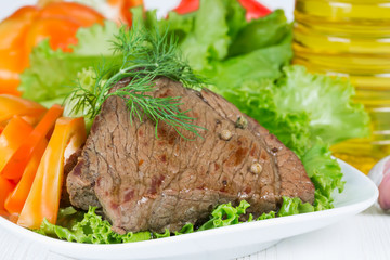 Grilled beef