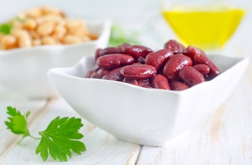 red and white beans