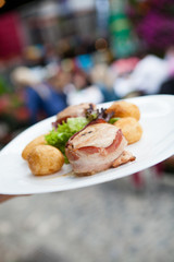 Bacon wrapped chicken breast