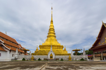 golden pagoda in thailand temple
