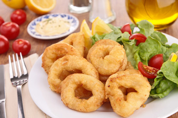 fried calamari rings