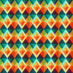 retro rhombus seamless pattern