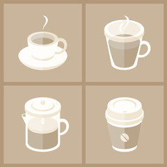 Obraz premium Coffee cup collection