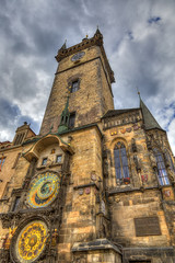 Fototapeta premium The famous Astronomical Clock (Orloj) in the Old Town of Prague