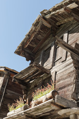 Zermat, Holzhaus, Stall im Dorf, Chalet, Schweiz