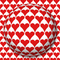 Ball Heart Red Shadow 2