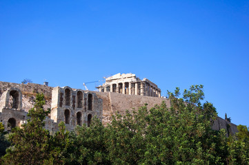 Fototapeta na wymiar The Acropolis of Athens.