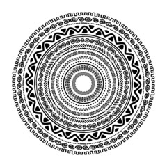 Obraz premium Round ornament design, ethnic style