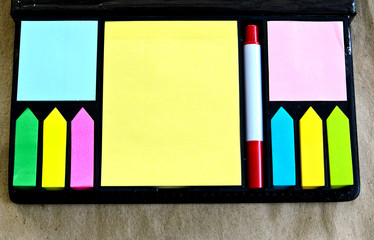 Multicolored  of post-it notes