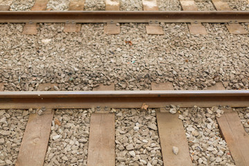Naklejka premium Train rails