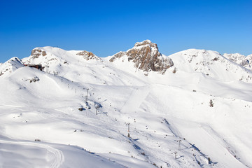 Skiing slope