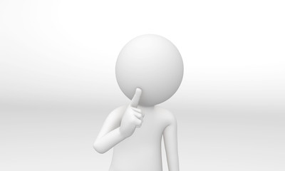 3d human in the pose 