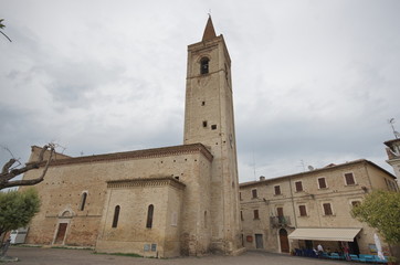 Fototapeta na wymiar Appignano del Tronto, church of San Giovanni Battista